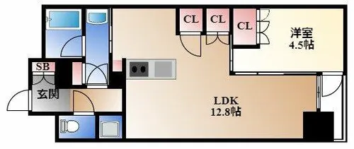 ローレルアイ久屋大通【6階】の間取り