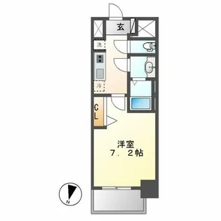 プレサンス丸の内アデル【2階】の間取り