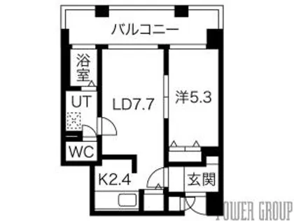 オタルベイサイドシティ7【1階】の間取り