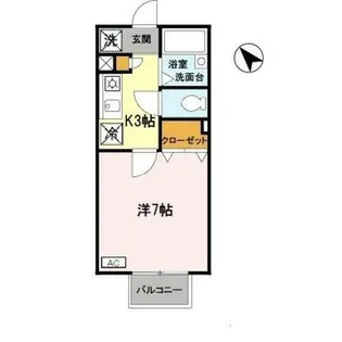 パセオ西之町【2階】の間取り