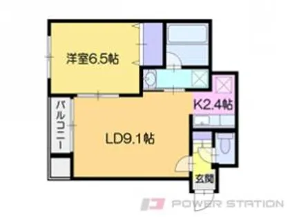 Canal west Otaru(キャナルウエスト小樽)【5階】の間取り