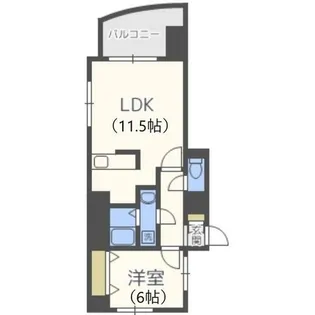 リュミエール北3条【5階】の間取り