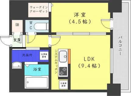 プライマル札幌桑園【10階】の間取り