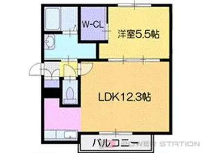 パッシブプレイス A・B【3階】の間取り