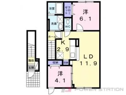 カモミールB【2階】の間取り