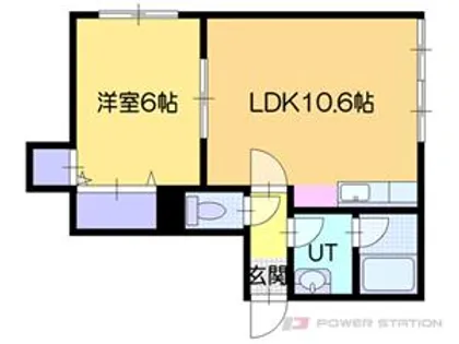 ウエストヴィラ【1階】の間取り
