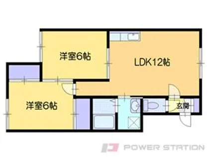 メゾン朝里267【2階】の間取り