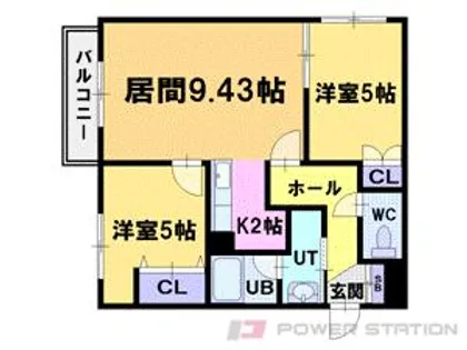 Jmms新光参番館【3階】の間取り