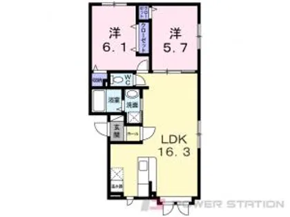 ポレール【2階】の間取り