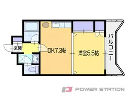 プレサント小樽稲穂【5階】の間取り