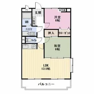 SUNMALL茂【2階】の間取り