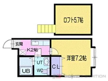 スウィートベリー【2階】の間取り