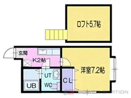 スウィートベリー【2階】の間取り