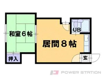 ハイツ東雲【2階】の間取り