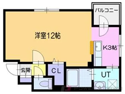 ウエストブルー【4階】の間取り
