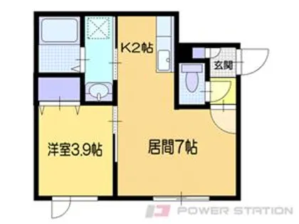 ウェスティン小樽【2階】の間取り