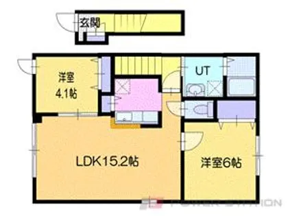 ヴィラズ テル・テル【2階】の間取り