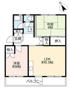 UR南花台【0280502号室】の間取り
