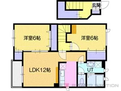 ウエストワンヒルズ【2階】の間取り