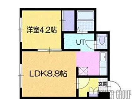 シャトーデジュネスⅡ【2階】の間取り