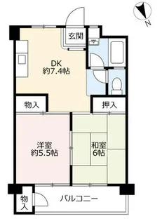 UR藤ヶ丘【0040402号室】の間取り