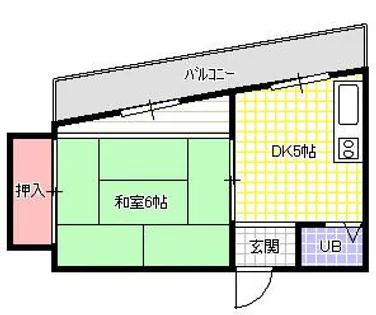 シャトー香里【301号室】の間取り