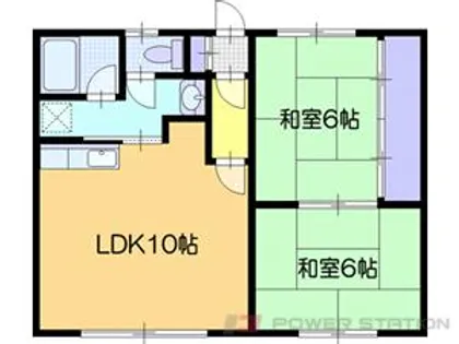 メゾンドコルム【1階】の間取り