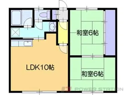 メゾンドコルム【1階】の間取り