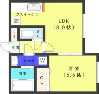 ステージノア北円山【4階】の間取り