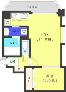 ノヴァ裏参道【4階】の間取り
