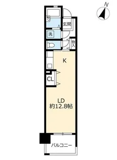 URアーベインルネス長浜【0001307号室】の間取り