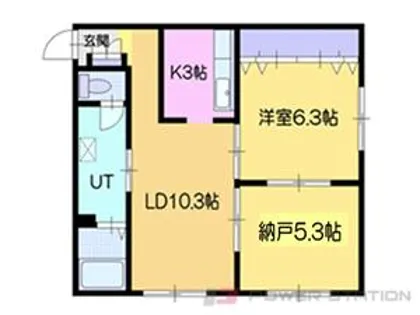 ブランシェ公園通り【2階】の間取り