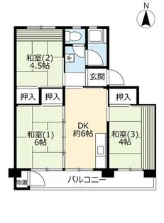 UR鈴蘭台第二【0290504号室】の間取り