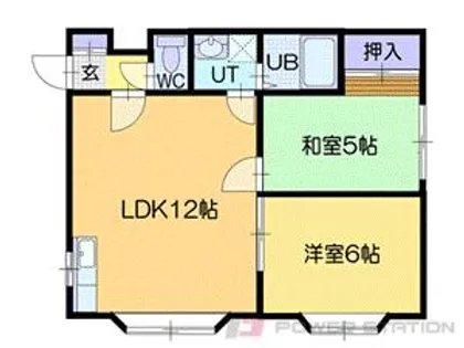 原田ハイツⅡ【2階】の間取り
