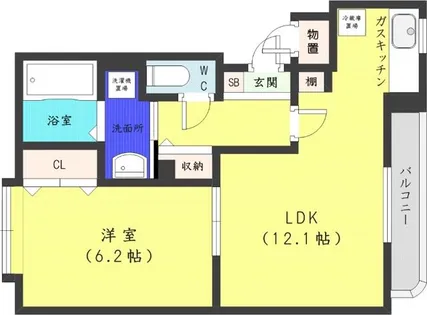 ASTAGE宮の森【2階】の間取り