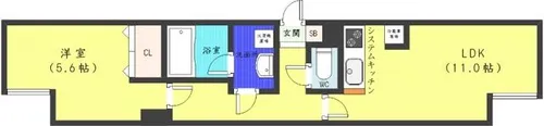 PRESENCE大通15【4階】の間取り