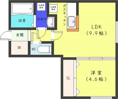 F ASAHI S7W17【2階】の間取り