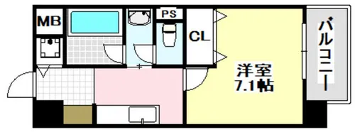 ヴィルコリーヌ【1階】の間取り