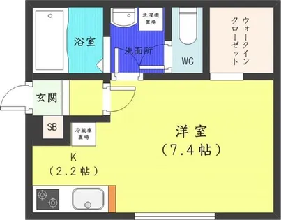 ecoflats中島公園【2階】の間取り