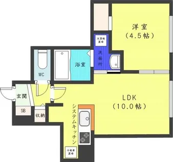 Cherisis北円山【2階】の間取り