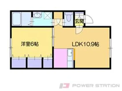 アイビーコート【1階】の間取り