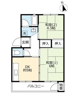 UR大久保東第二【0320501号室】の間取り