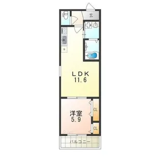 グランエクセルⅢ番館【1階】の間取り