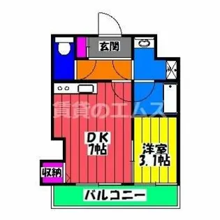 リライアンス井尻【2階】の間取り