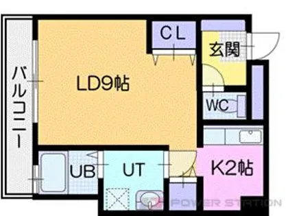オタルベイサイドシティ7【8階】の間取り
