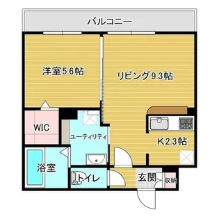 レジデンス北野ヒルズⅡ【3階】の間取り