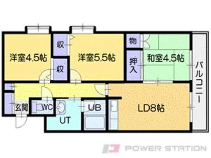 富岡レジデンス【4階】の間取り