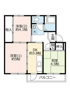 UR有野【A120103号室】の間取り