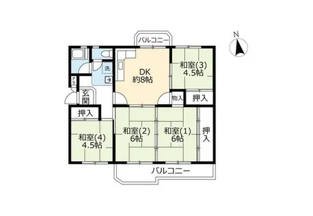 UR泉南尾崎【0100401号室】の間取り