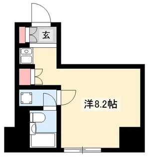 朝日プラザ名古屋ターミナルスクエア【817号室】の間取り